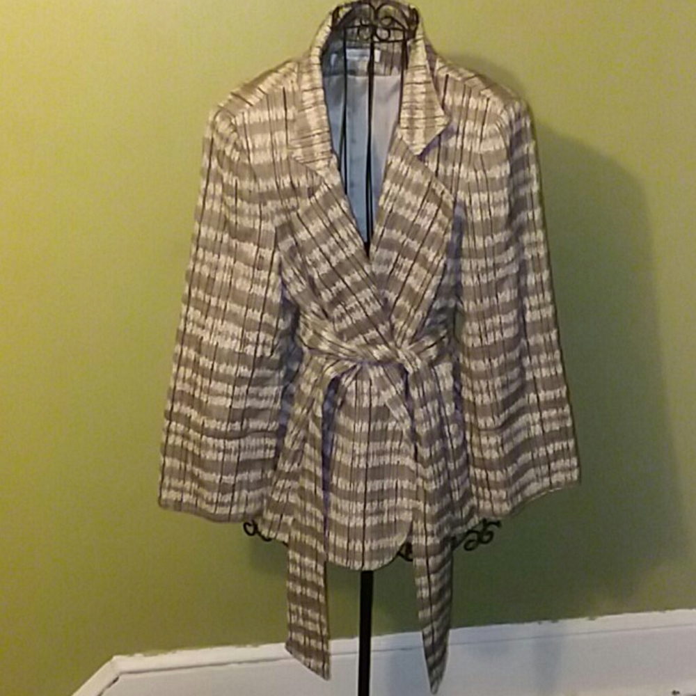 A plaid jacket